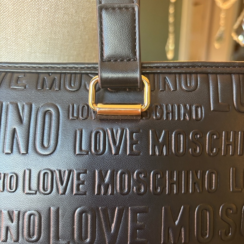 Love Moschino Black Embossed Shoulder Bag - Picture 14 of 16